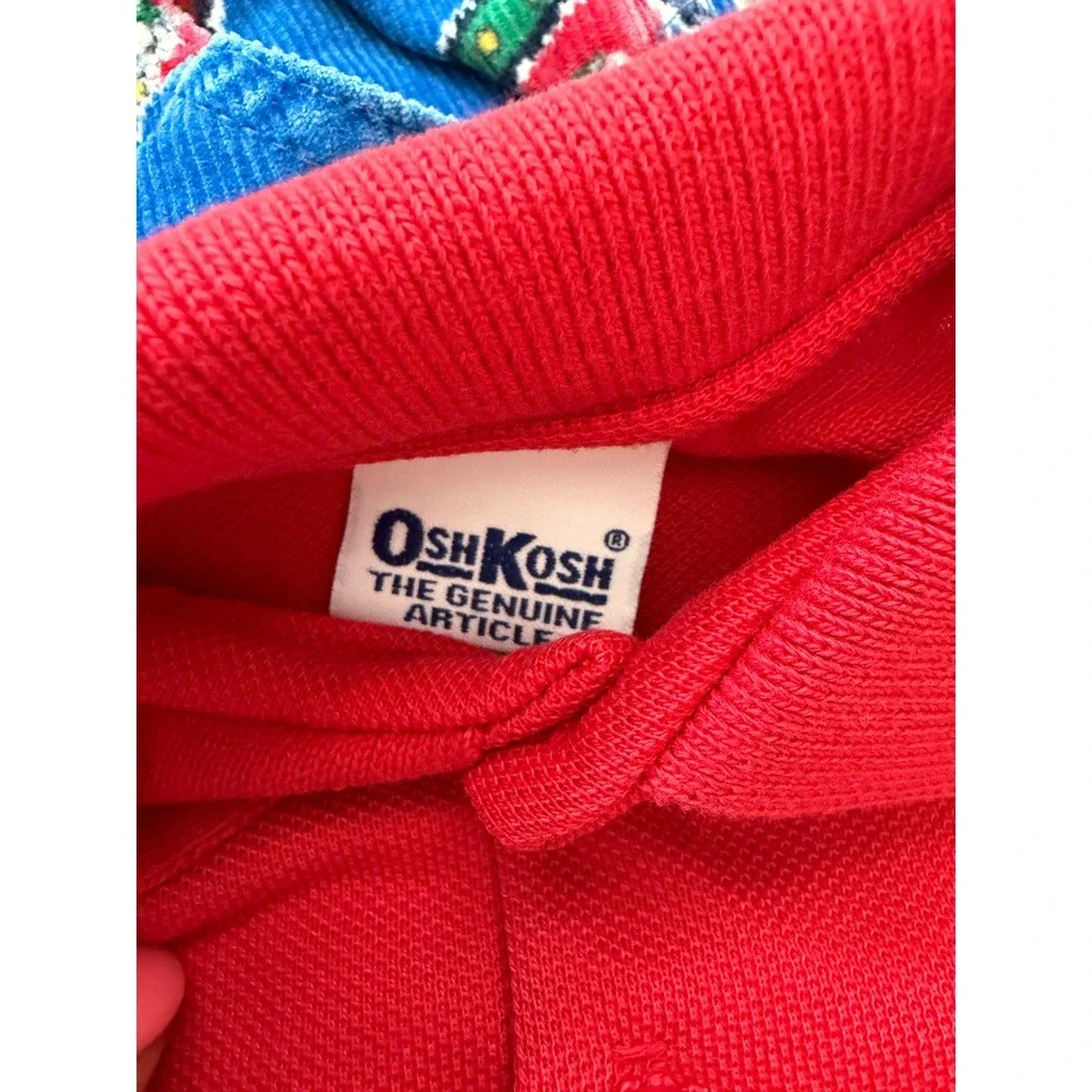 Vintage OshKosh B'gosh 3T Mice at Work Construction Corduroy Overalls